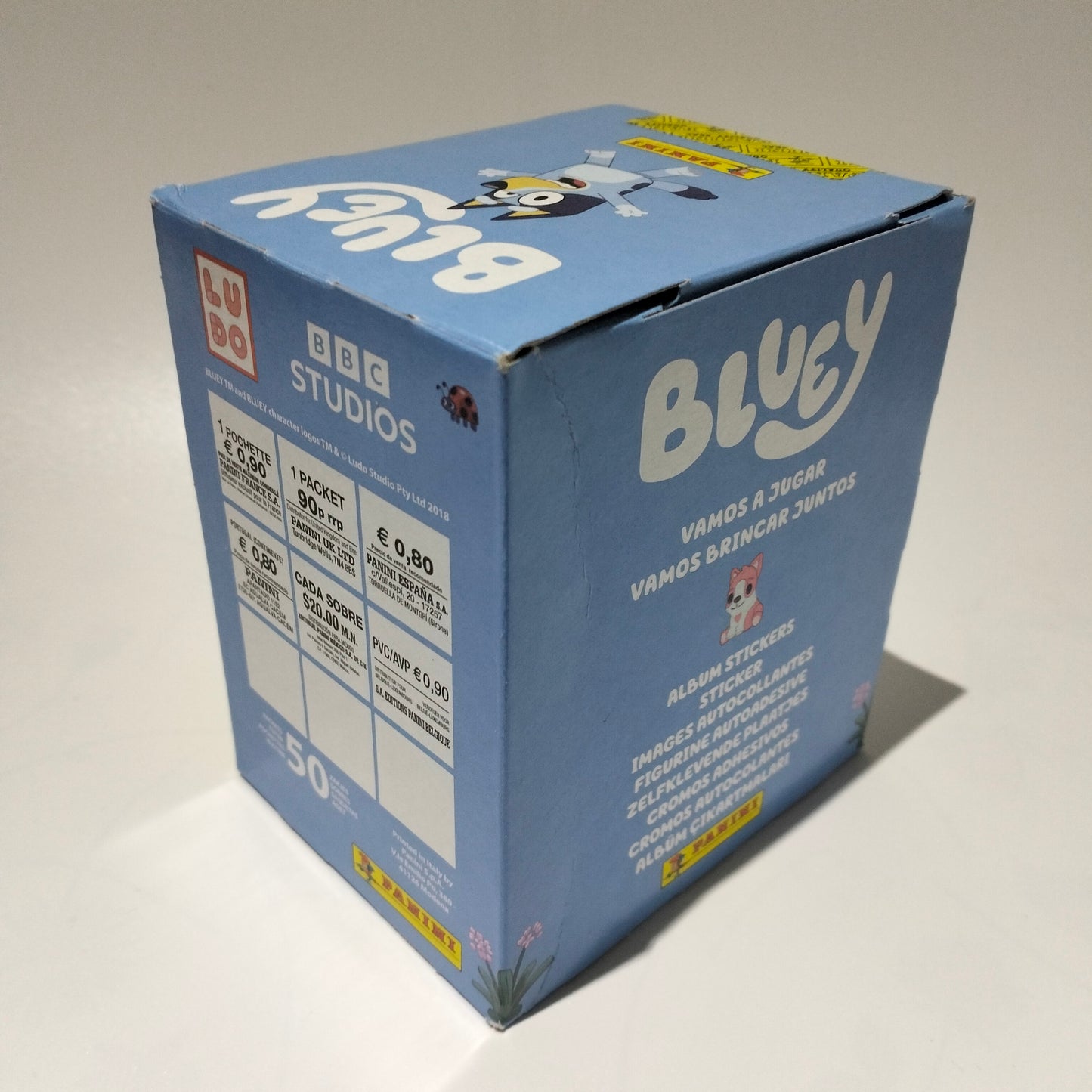 Panini Bluey Vamos a Jugar Caja 50 sobres
