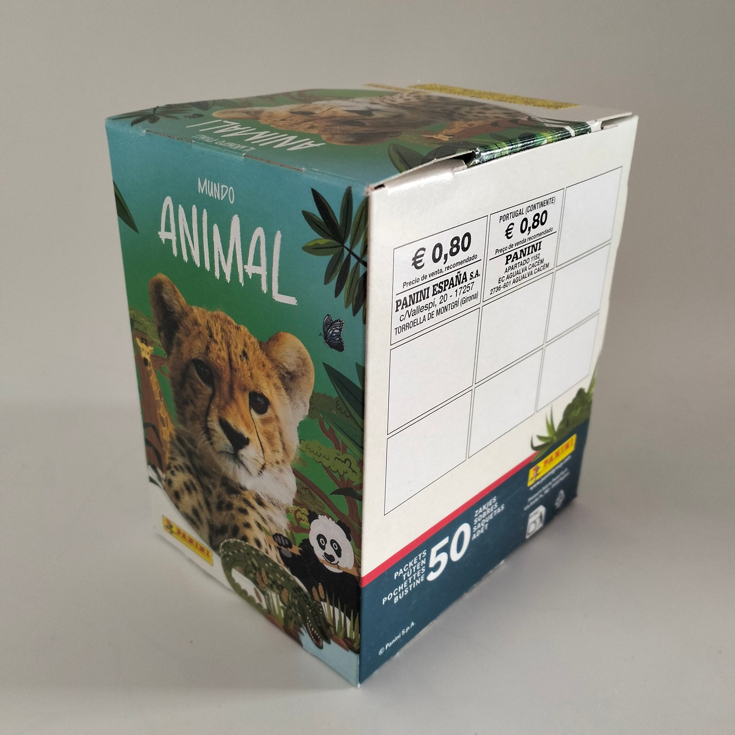 Panini Mundo Animal Los Records Caja 50 sobres
