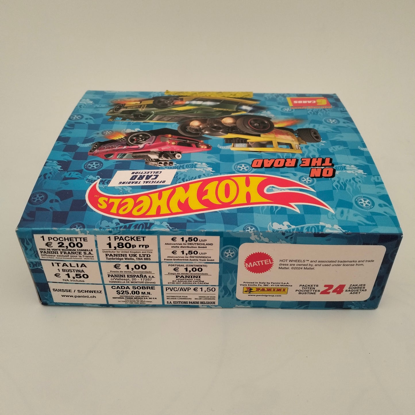 Panini Hot Wheels Caja 24 sobres
