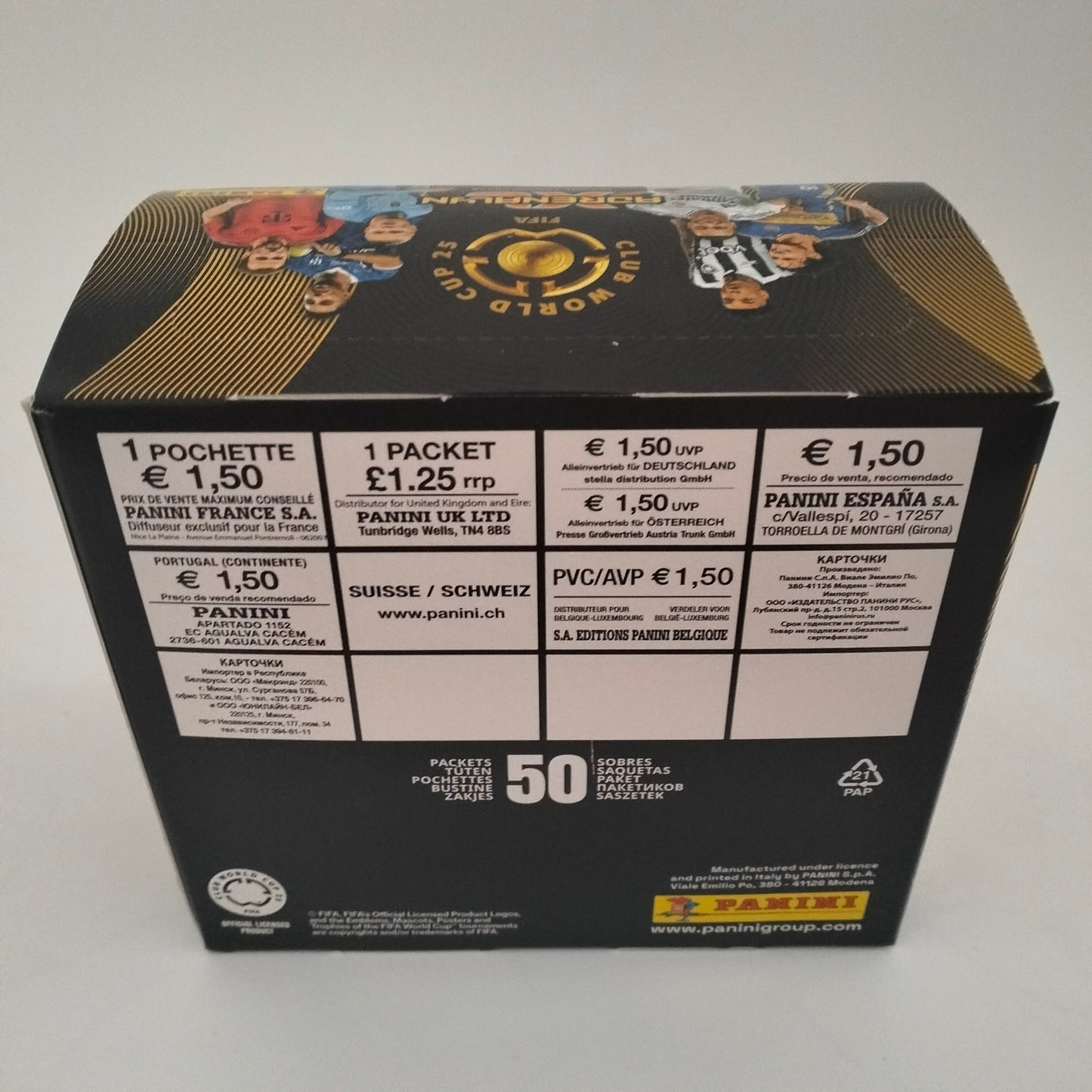 Panini Adrenalyn XL FIFA Club World Cup 25 Caja 50 sobres
