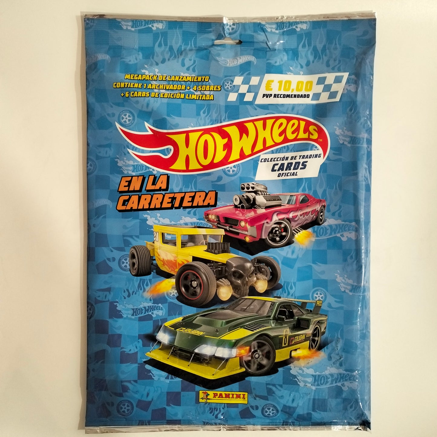 Panini Hot Wheels Archivador + 4 sobres