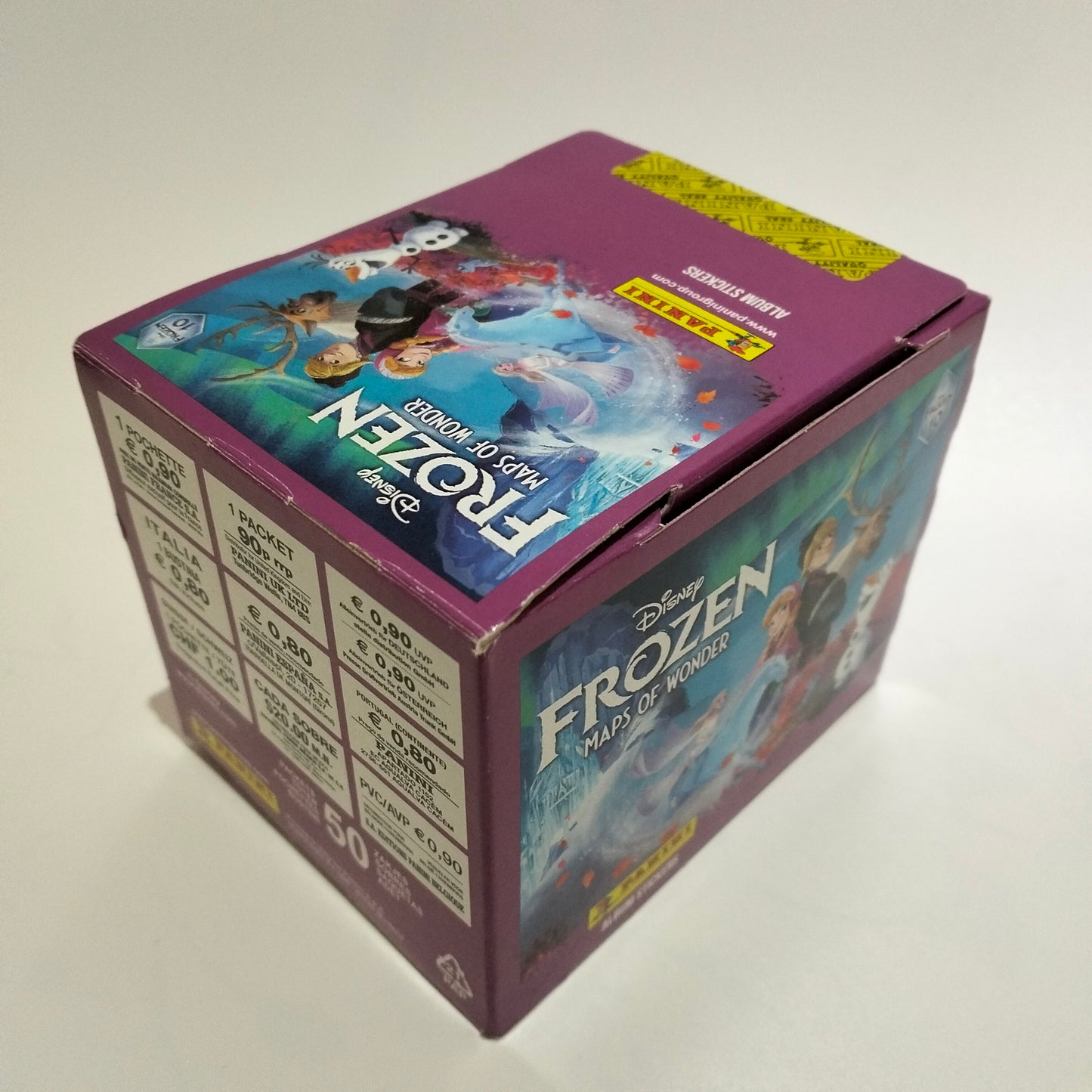 Panini Disney Frozen Maps of Wonder Caja 50 sobres