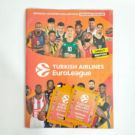 Panini Euroleague 2024-25 Debut Edition Album + 4 sobres